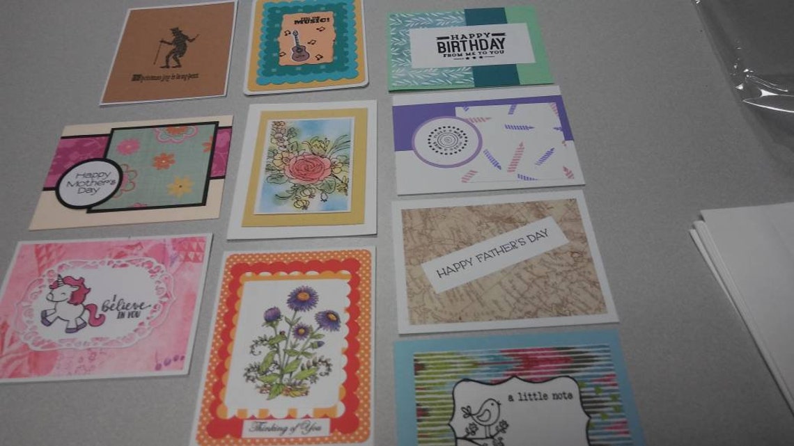 10 assorted handmade greeting cards 10 homemade note cards Etsy