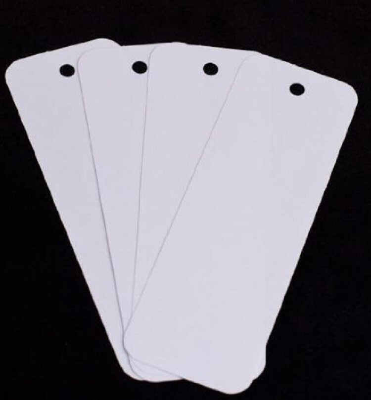 50 Blank Bookmarks 2 Inch by 6 Inch With Prepunched Hole Etsy