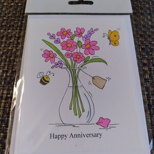 Cartão de aniversário feito à mão, carimbado à mão, cartão de felicitações caseiro; cartão de felicitações feito à mão; cartão de nota feito à mão; cartão de nota em branco