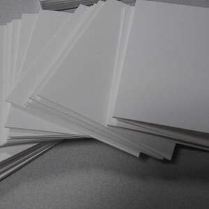 Flat A2 blank watercolor note cards for card making.  140lb (300 gsm).
