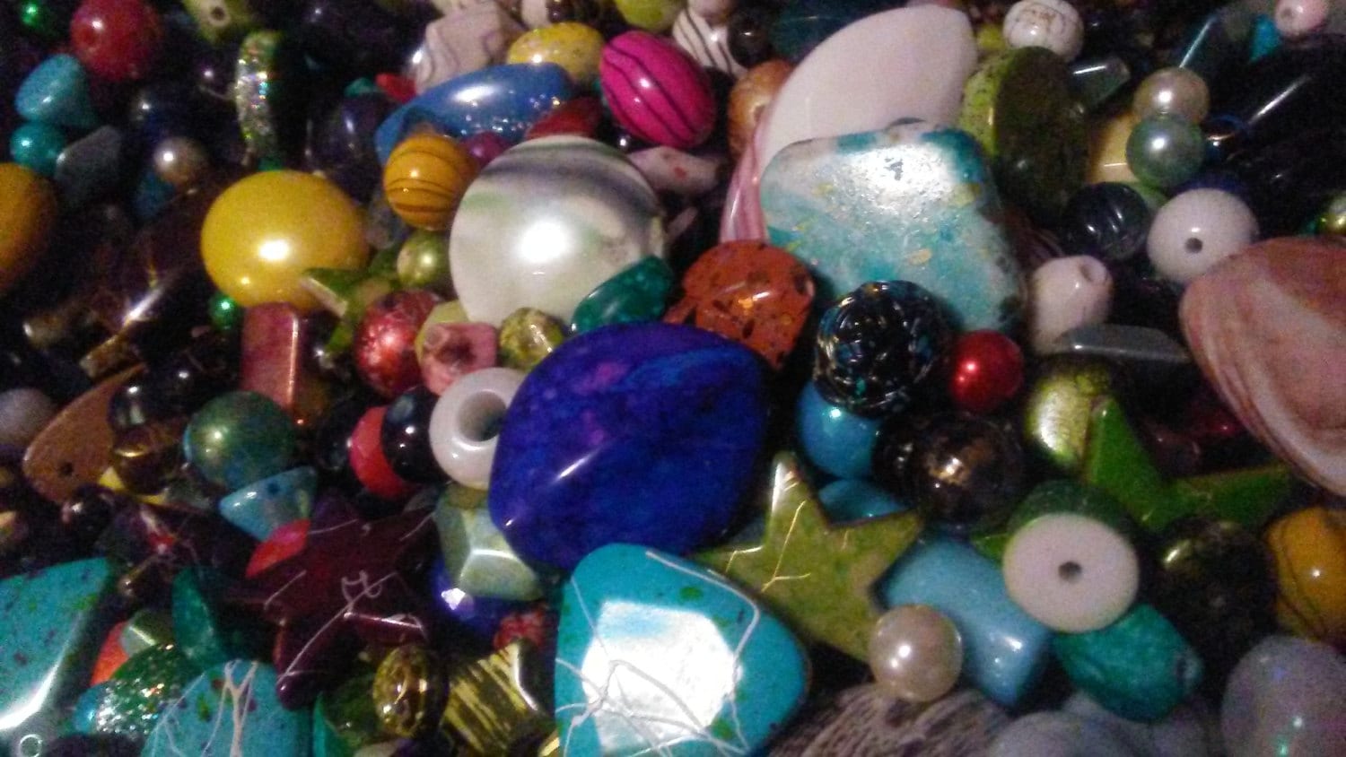 Mixed acrylic beads assorted sizes and colors 4 oz mixed lot Etsy