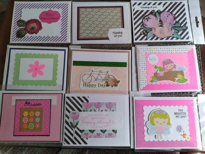 Assorted Handmade Greeting Cards With Envelopes – Bulk All Occasion ...