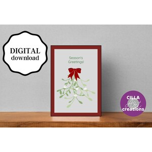 Cartoline di Natale stampabili, Cartoline di buone feste, Auguri di buone feste, Cartoline di Natale Download istantaneo, Cartolina di Natale Poinsettia