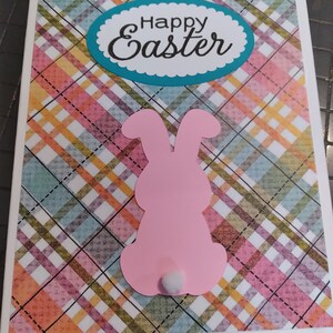 Frohe Ostern Grußkarte, Osterhase, Ostereier, Grußkarte, Oster Karte, Handgemachte Karte, Karte für Ostern, Handgemachte Grußkarte