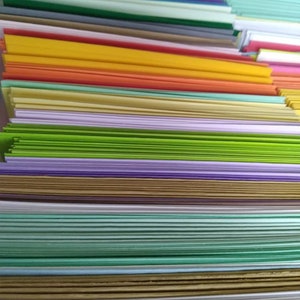 Assortiment de cartes vierges colorées A2 pour la fabrication de cartes avec enveloppes optionnelles, papier cartonné artisanal, sac pour cartes A2, cartes de correspondance de 80 à 100 lb, en vrac