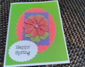 Handmade Spring greeting card A2