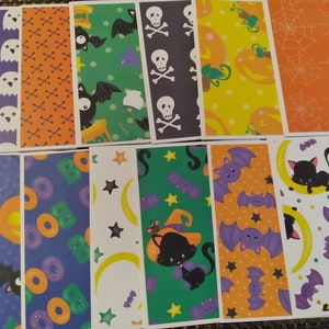 12 cartões de Halloween, cartões de felicitações feitos à mão em branco, notecards, cartões em massa, cartões de felicitações caseiros