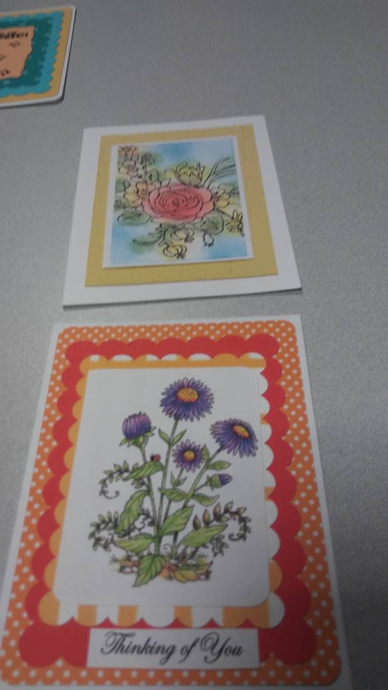 10 assorted handmade greeting cards 10 homemade note cards Etsy