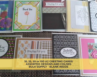 Bulk Handmade Greeting Cards – Variety Pack, Hand Stamped Note Cards, Blank Inside with Envelopes, Greeting Card Assortment for Everyday Use