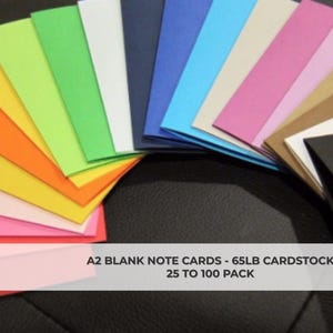 Blank A2 Cardstock Note Cards: DIY Craft & Greeting Card Supplies