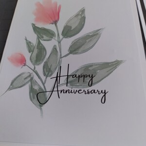 Cartão de aniversário feito à mão, cartão de felicitações caseiro; cartão de felicitações feito à mão; cartão de nota feito à mão; cartão de nota em branco