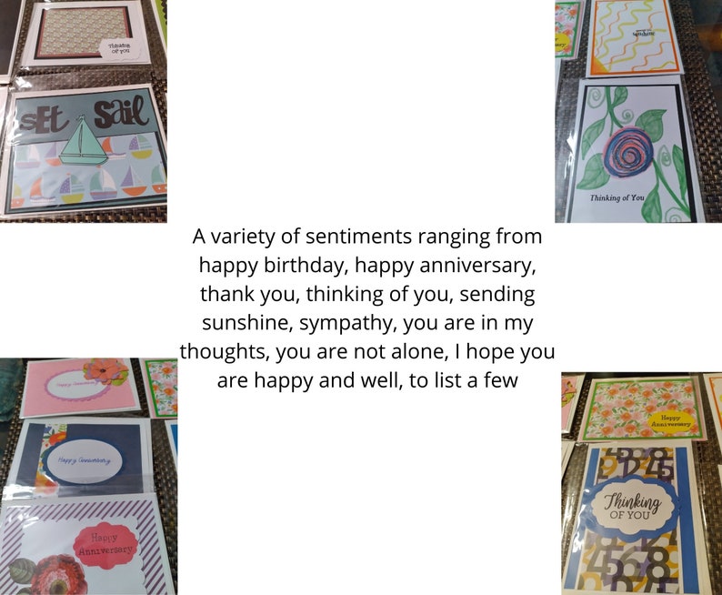 100 Hand Stamped Cards Bulk Handmade Greeting and Note Card Etsy