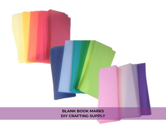DIY Blank Bookmarks, 65lb Cardstock (2 x 6 Inches, Acid-Free)