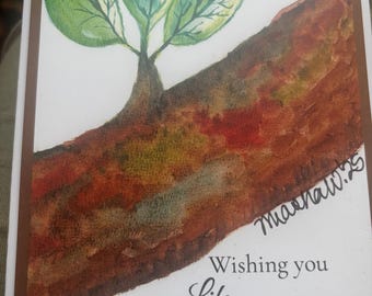 Encouragement Greeting Card, Wishing You Life Inspirational Card