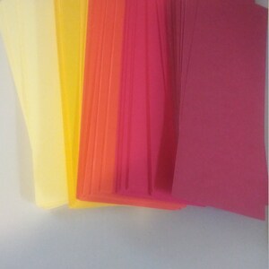 Blank bookmarks using assorted 65 pound cardstock