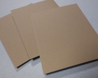 Tarjetas Kraft A2: Cartulina lisa de 80 lb con sobres