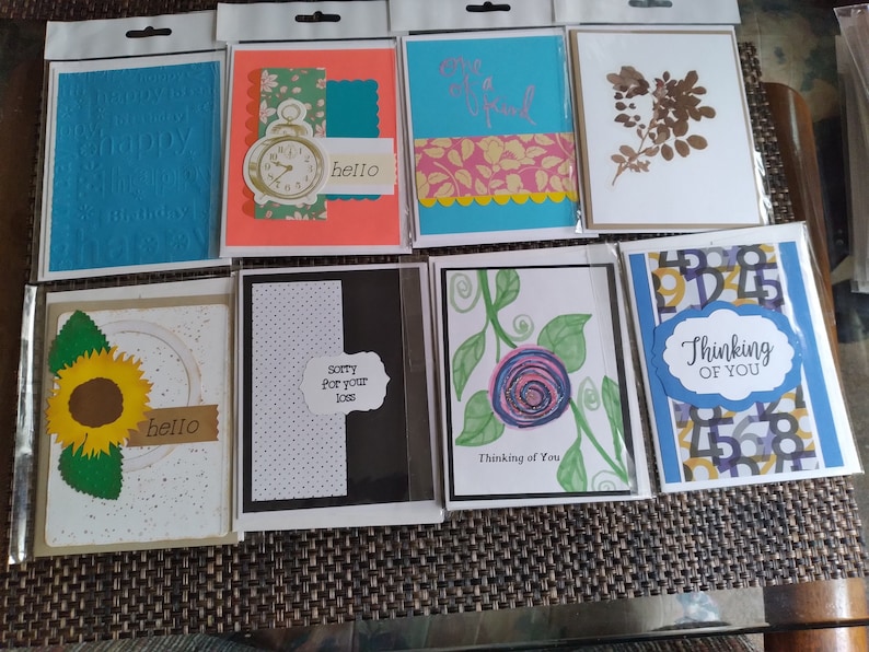 Handmade All Occasion Greeting Cards – 20 Assorted Blank A2 Cards With ...
