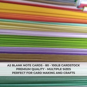 Blank A2 Note Cards – 80lb AND 100lb Cardstock for Card Making & Crafts | Bulk Greeting Card Blanks (Multiple Pack Sizes)