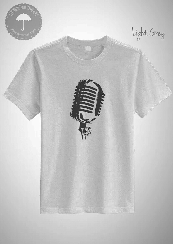 Mikrofon Scribble T Shirt Musik Band Sanger Stimme Tshirt Top Etsy
