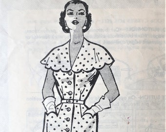 full bib apron and bonnet 1964 Workbasket pattern 4764-1960s mail order pattern