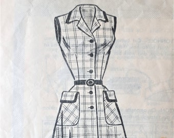 full bib apron and bonnet 1964 Workbasket pattern 4764-1960s mail order pattern