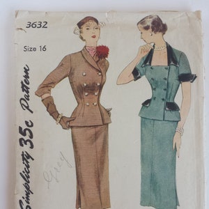 1950's Sewing Patterns Size 16 -  Canada