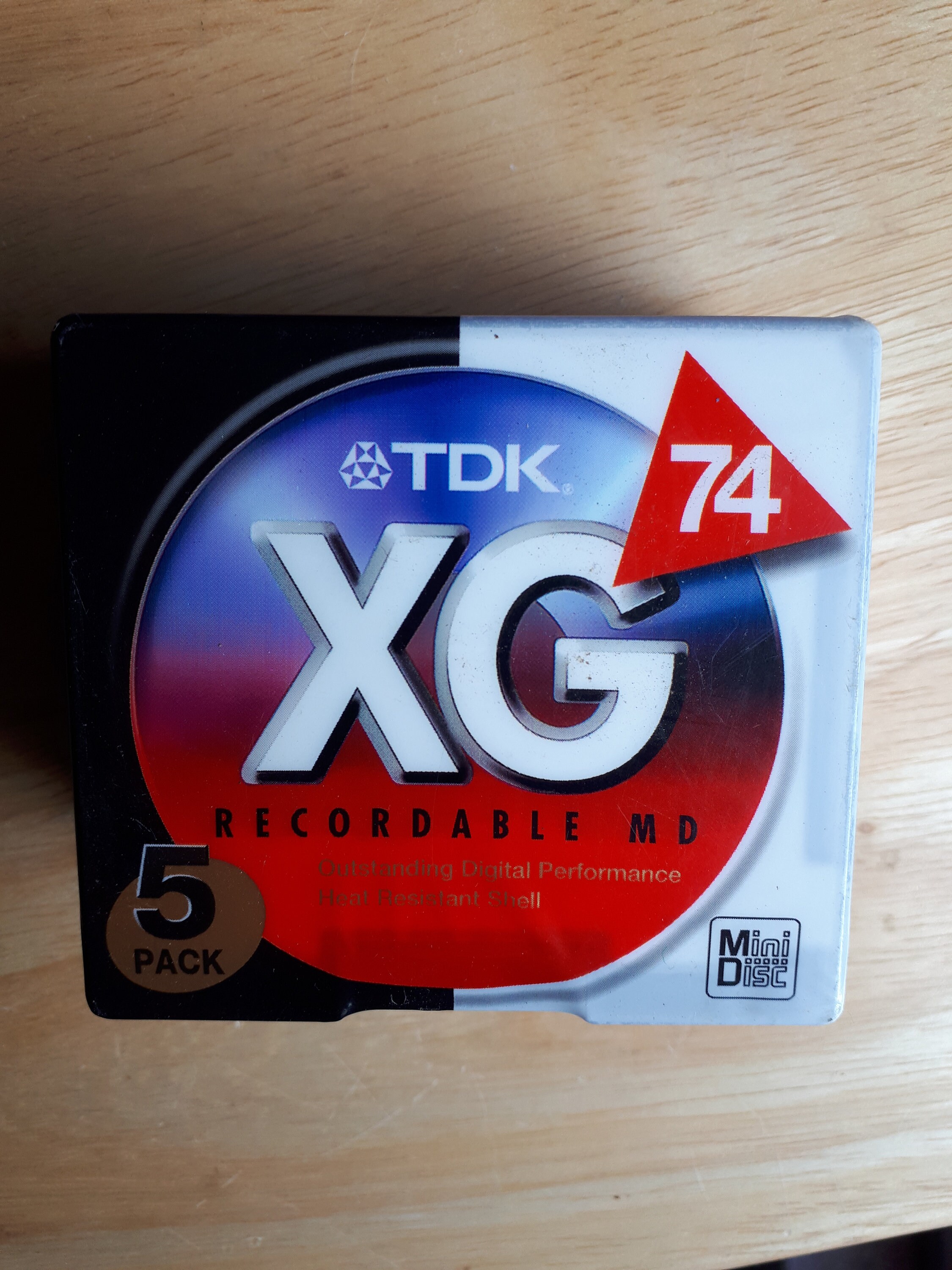 Lot 5 Mini-disques Maxell Europe 74 Min Scellés Neufs Japon
