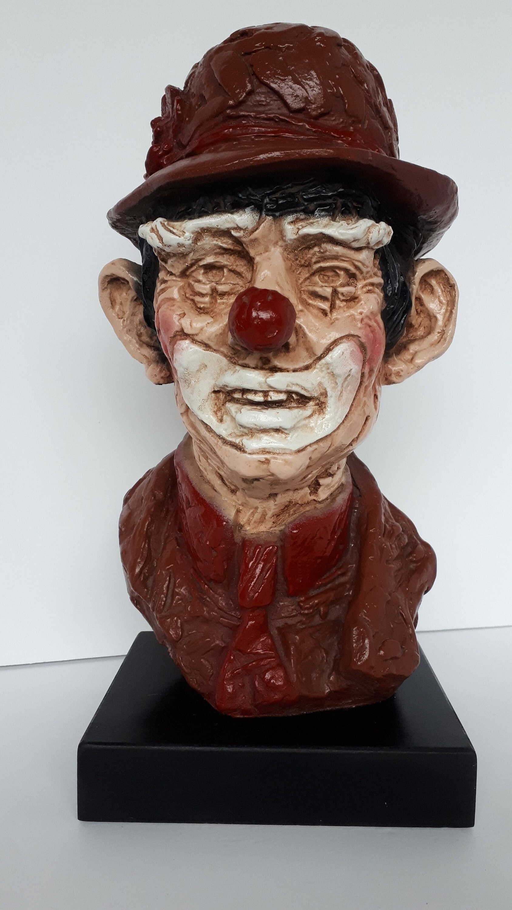 Austin Productions MCM 1964 Art Clown Bust Signed Mardo