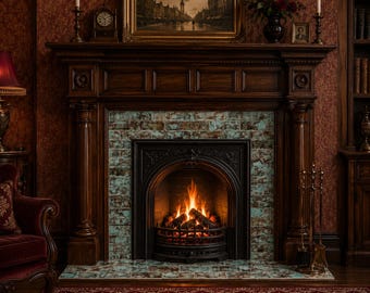 Victorian Fireplace tile 1.5 x 6 in color SR- 120 Victoriana 1: Kitchen or Bath subway tile