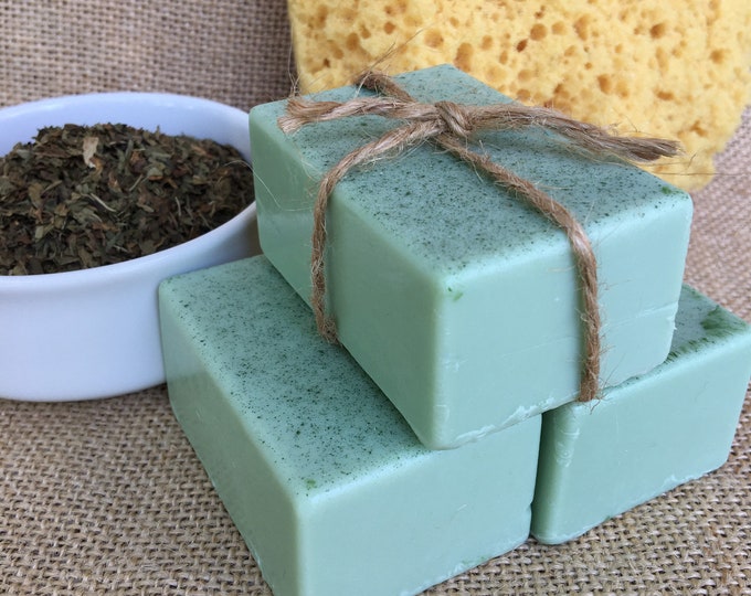 Spectacular spearmint-Handmade glycerin bar soap