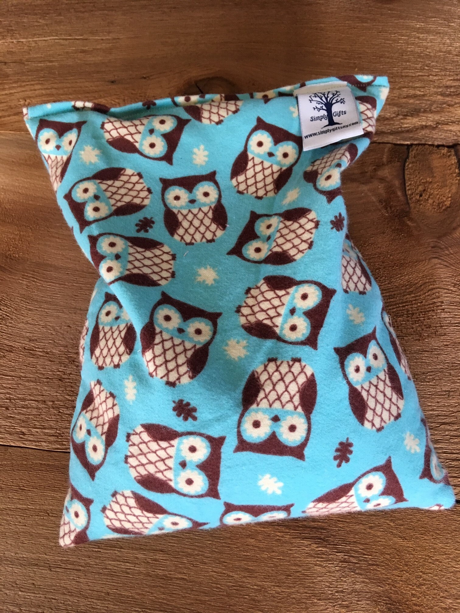 Large Flannel Owls heating pad