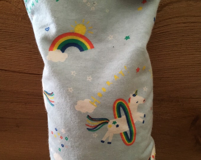 Rainbow Unicorns Medium Corn Bag - Hot and Cold Therapy, Moist Heat, Natural Pain Relief, Gifts for All Ages, Heating Pad