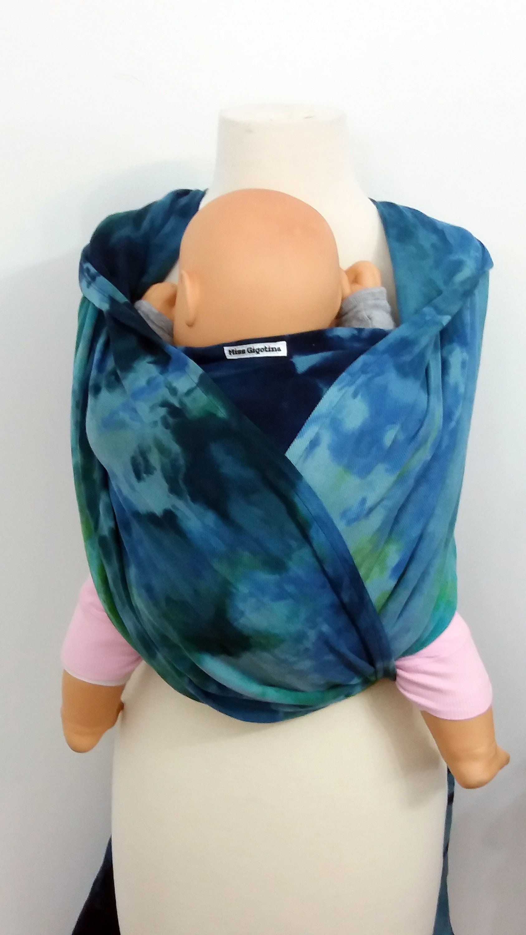 SIZE 6 47m hand dyed woven baby wrap organic cotton/linen Etsy