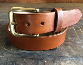 Handmade Leather Belt Standard English Bridle - Made to Order