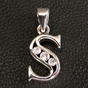 Alfabeto Letra S de Plata de Ley 925 - Letra S del Alfabeto de Plata de Ley 925