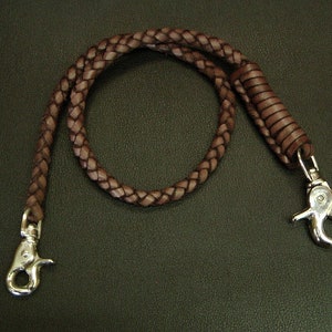 Cadena de billetera de cuero - Cadena de billetera trenzada - Correa de billetera de cuero - Cadena de billetera de cuero #5
