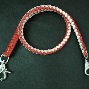 Leather Wallet Chain - Braided Wallet Chain - Leather Wallet Strap - Leather wallet chain #25