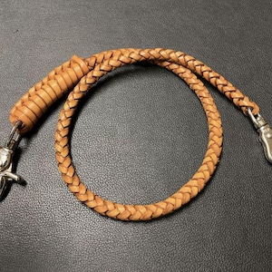 Leather Wallet Chain - Braided Wallet Chain - Leather Wallet Strap - Geldbeutelkette aus Leder #8