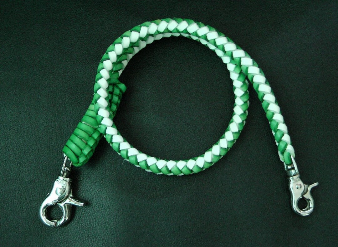 Leather Wallet Chain - Braided Wallet Chain - Leather Wallet Strap ...