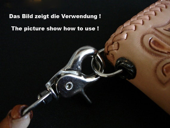 3 Portachiavi In Pelle Con Moschettone - Per Auto, Moto E Chiavi Casa, Design Elegante, Regalo Ideale - Foto 10