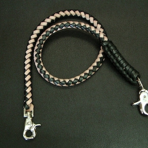 Leather Wallet Chain - Braided Wallet Chain - Leather Wallet Strap - Geldbeutelkette aus Leder #11