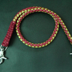 Chaîne de portefeuille en cuir - Chaîne de portefeuille tressée - Sangle de portefeuille en cuir - Chaîne de portefeuille en cuir #9