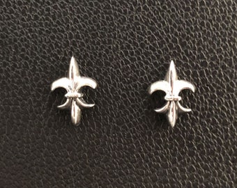 Fleur de Lis Earrings - 925 Sterling Silver #7 Fleur de Lis - Earrings - 925 Sterling Silver #7