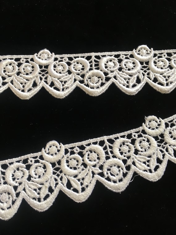 Venise Lace 5 1//4/" Wide White Rayon