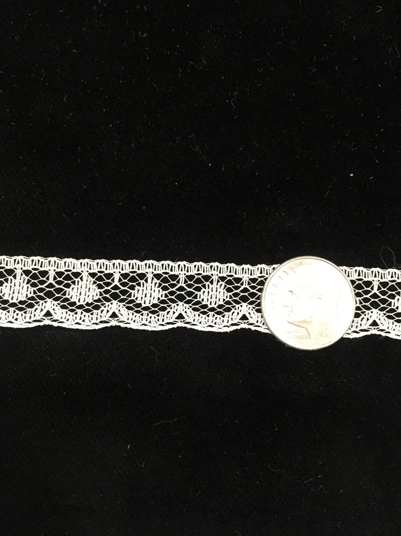 1 lot of 60 yards 12wide Delicate Ecru Nylon Acetate lace edging
