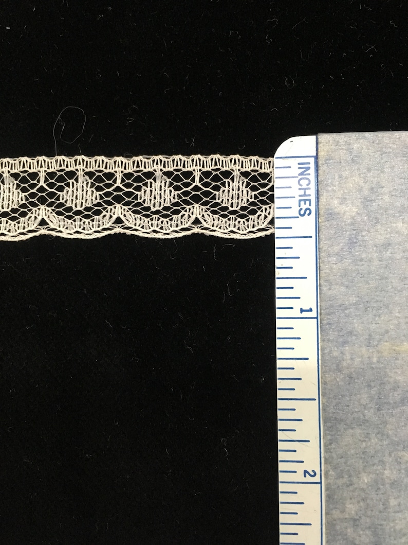 1 lot of 60 yards 12wide Delicate Ecru Nylon Acetate lace edging
