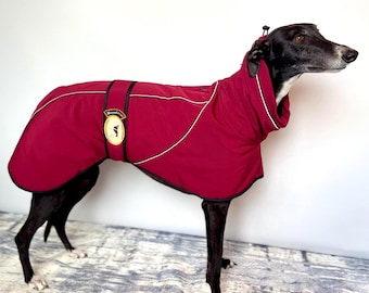 Greyhound, Lurcher & Whippet Soft Shell, Mid-Weight Jacket, Deep Berry, NEW IN!