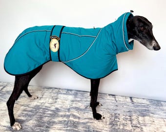 Greyhound, Lurcher & Whippet Soft Shell, Mid-Weight Jacket, Deep Teal, NEW IN!