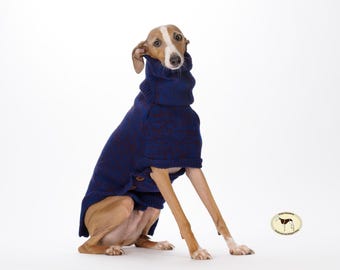 Italian Greyhounds Knitted Sweater/Jumper/Coat; Contrast & Brindle Design, Iggy PJ's