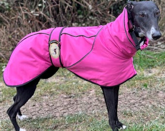 Greyhound, Lurcher & Whippet Soft Shell, Mid-Weight Jacket, Deep Pink, NEW IN!